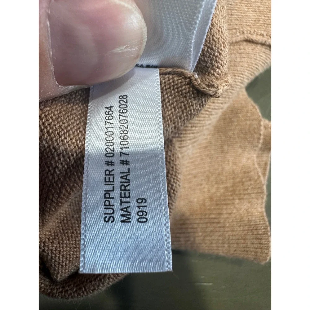 Polo Ralph Lauren Mens XXL Tan Pima Cotton V-Neck Sweater‎ 710682076028